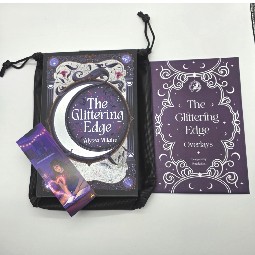The Glittering Edge Signed Edition Book by Alyssa Villlare W/ Overlays Fairyloot